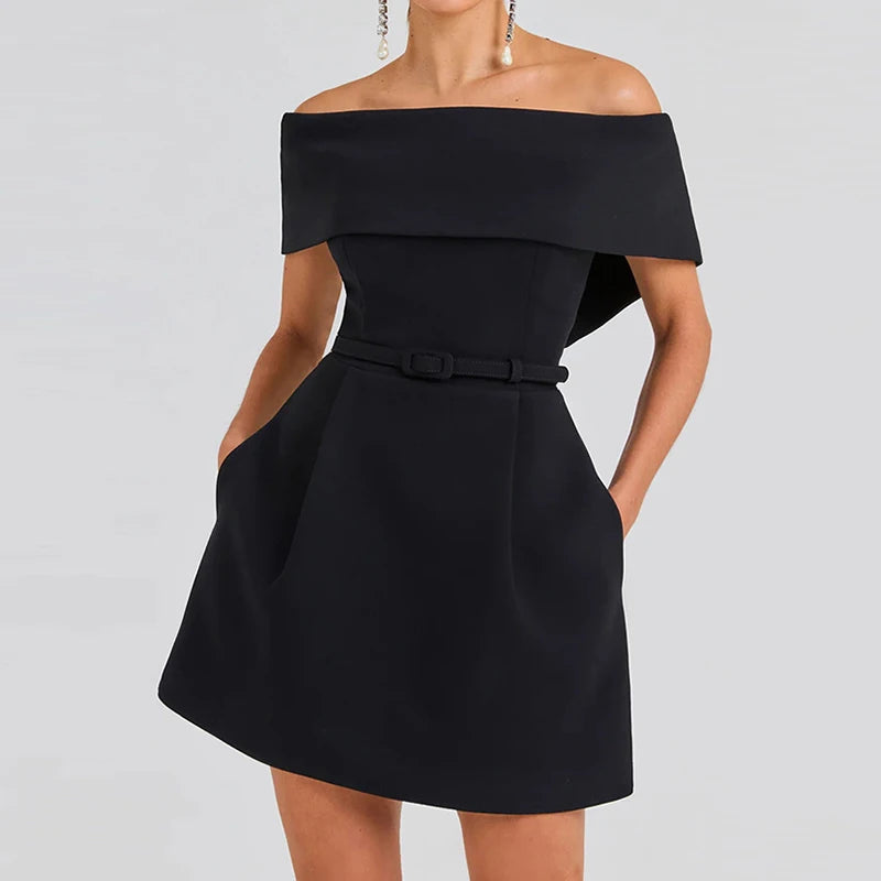 Vestido Ombro a Ombro – Elegância e Charme Atemporal