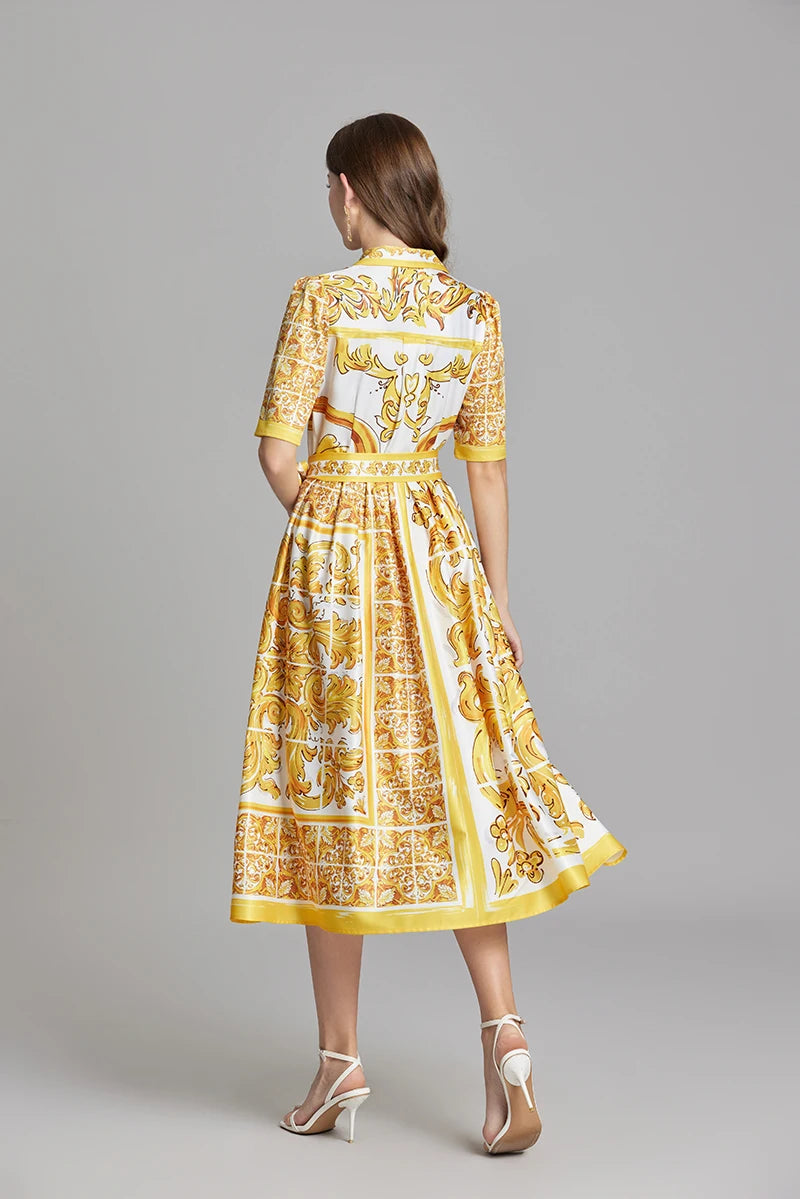 Vestido Estampa DG - Novidade