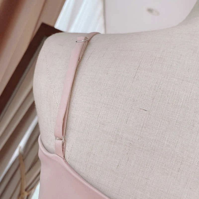 Colete com Laço Grande e Alças Finas - Estilo Sexy e Elegante