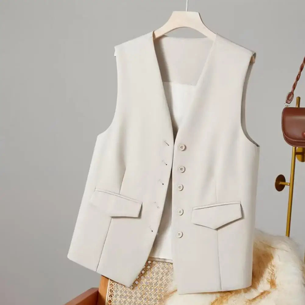 Colete Com detalhe Bolso Alfaiataria
