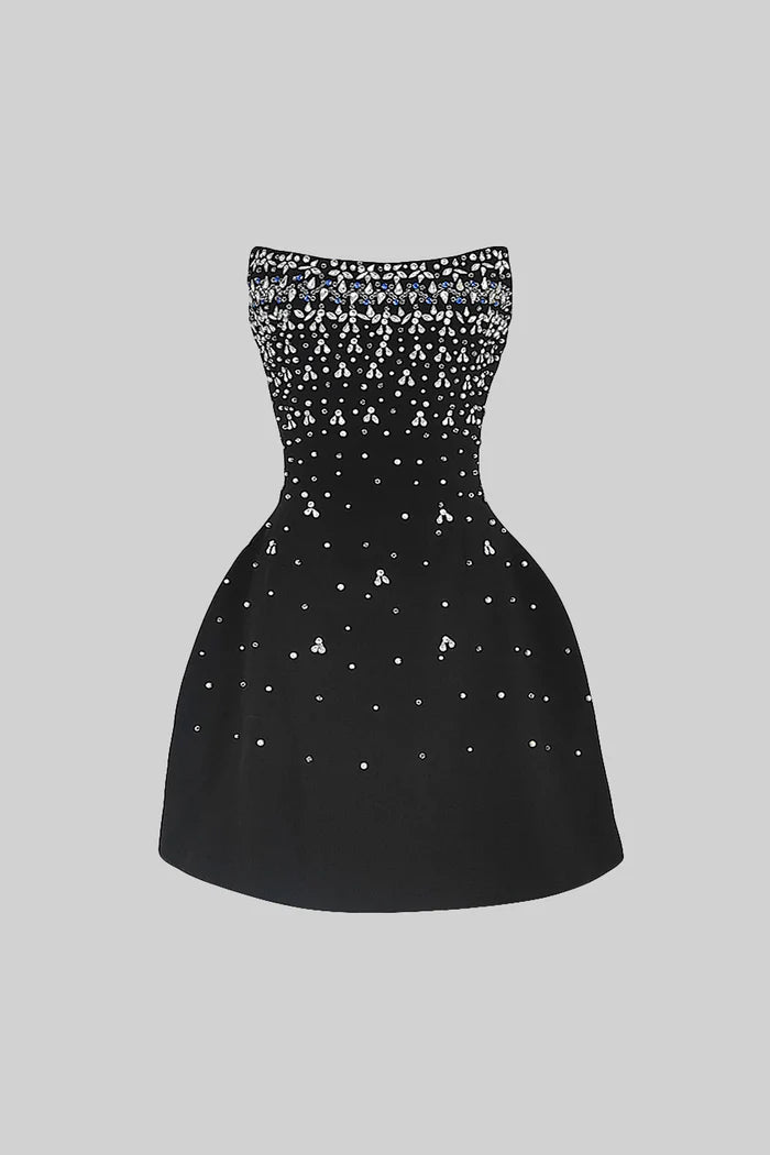 Vestido com Detalhes Bordado a Mão