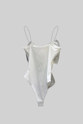 Body com Grande Laço Frontal de Lantejoulas