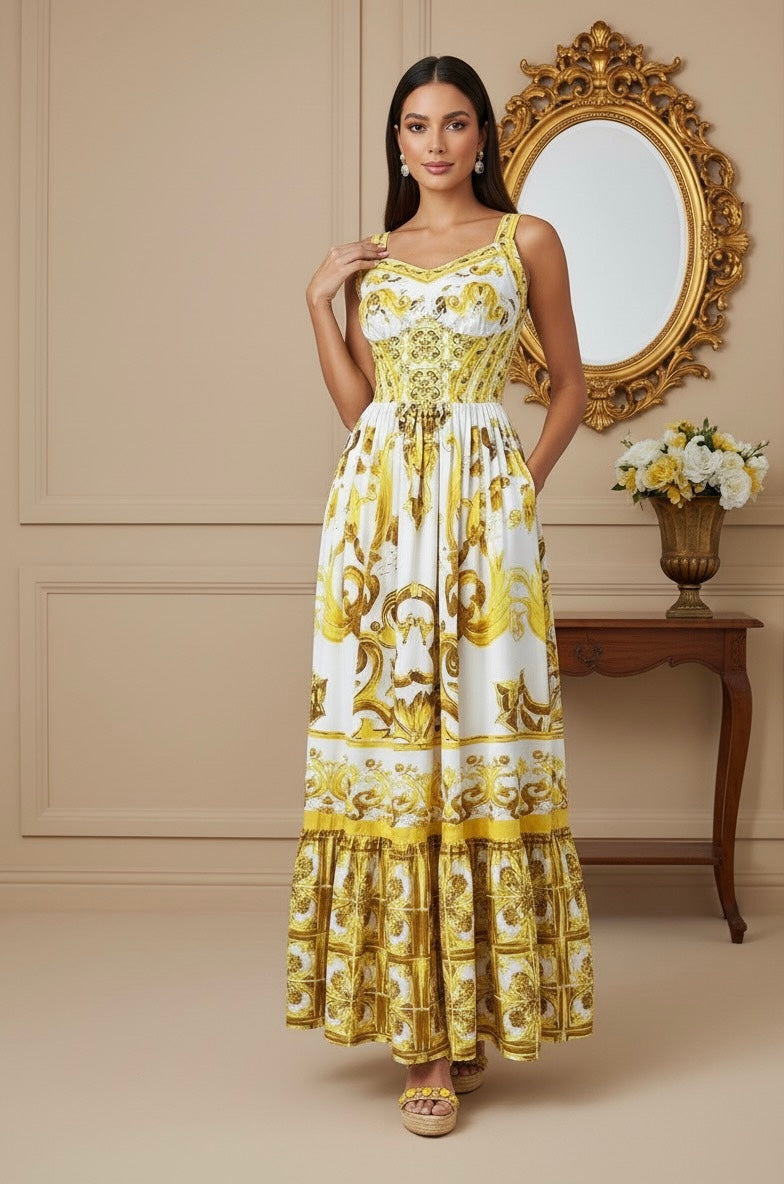 Vestido Estampa Dolce - DG Elegante