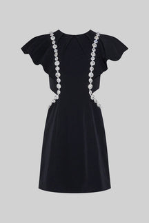 Vestido Elegante com Detalhes em Strass