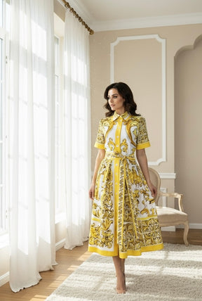 Vestido Estampa DG - Novidade