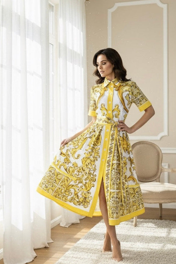 Vestido Estampa DG - Novidade