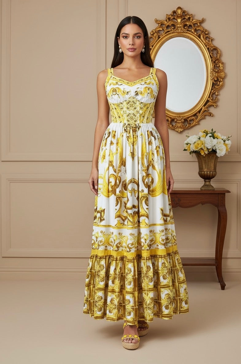 Vestido Estampa Dolce - DG Elegante