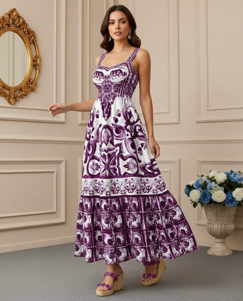 Vestido Estampa Dolce - DG Elegante