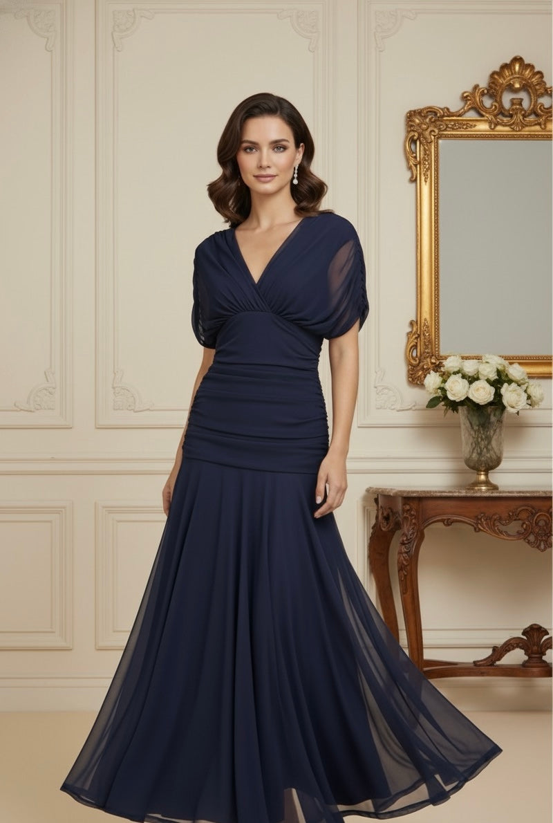 Vestido Estampa Floral, Cintura Alta e Manga Ampla