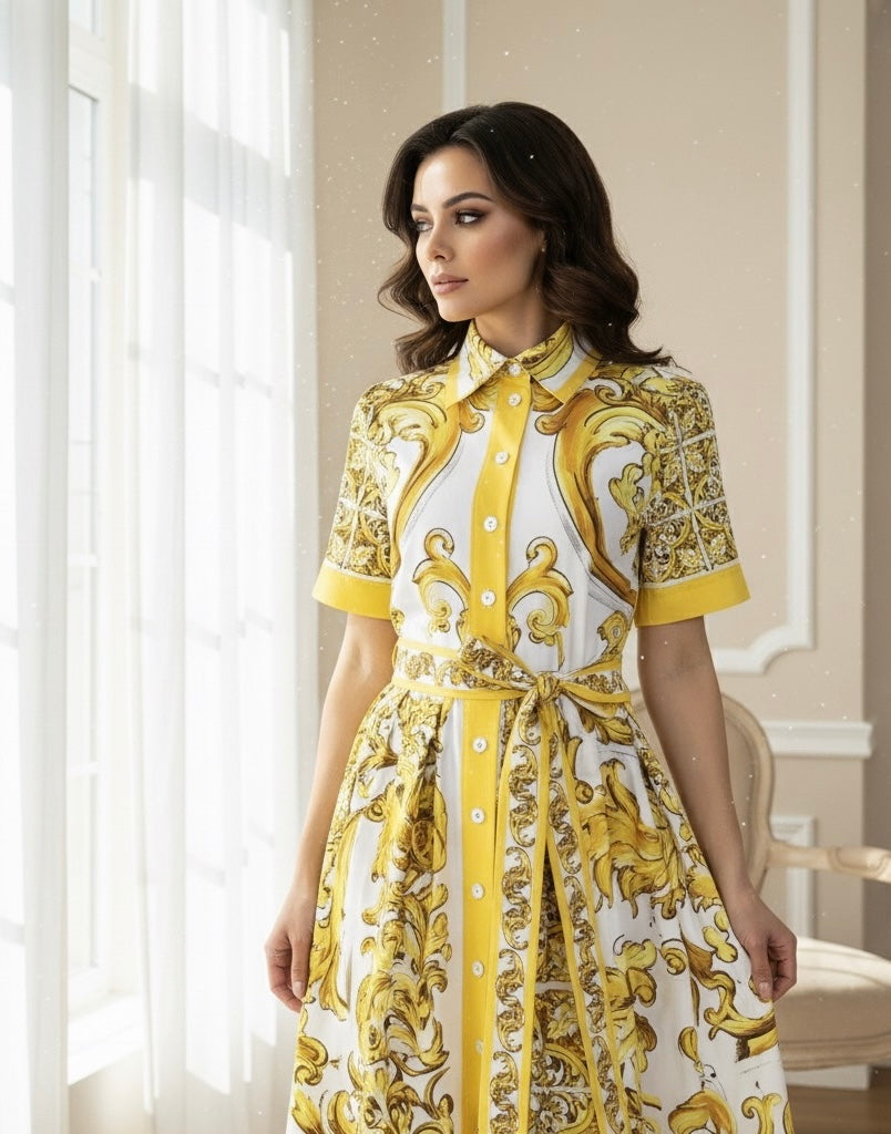 Vestido Estampa DG - Novidade