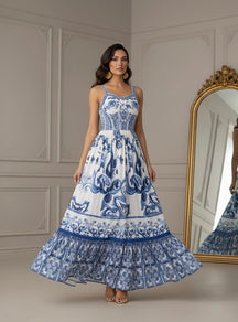 Vestido Estampa Dolce - Elegante