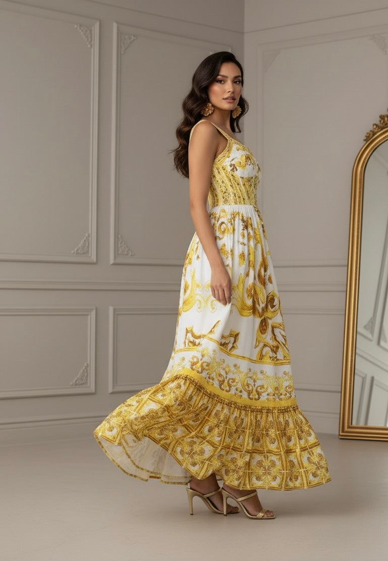 Vestido Estampa Dolce - Elegante