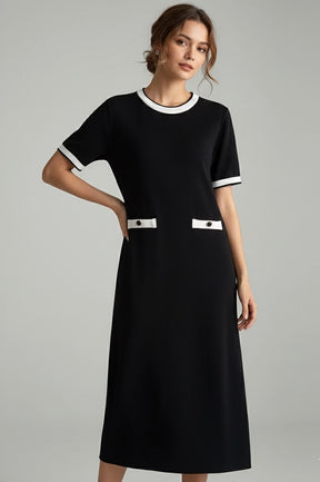 Vestido Tricô Midi Elegante e sofisticado