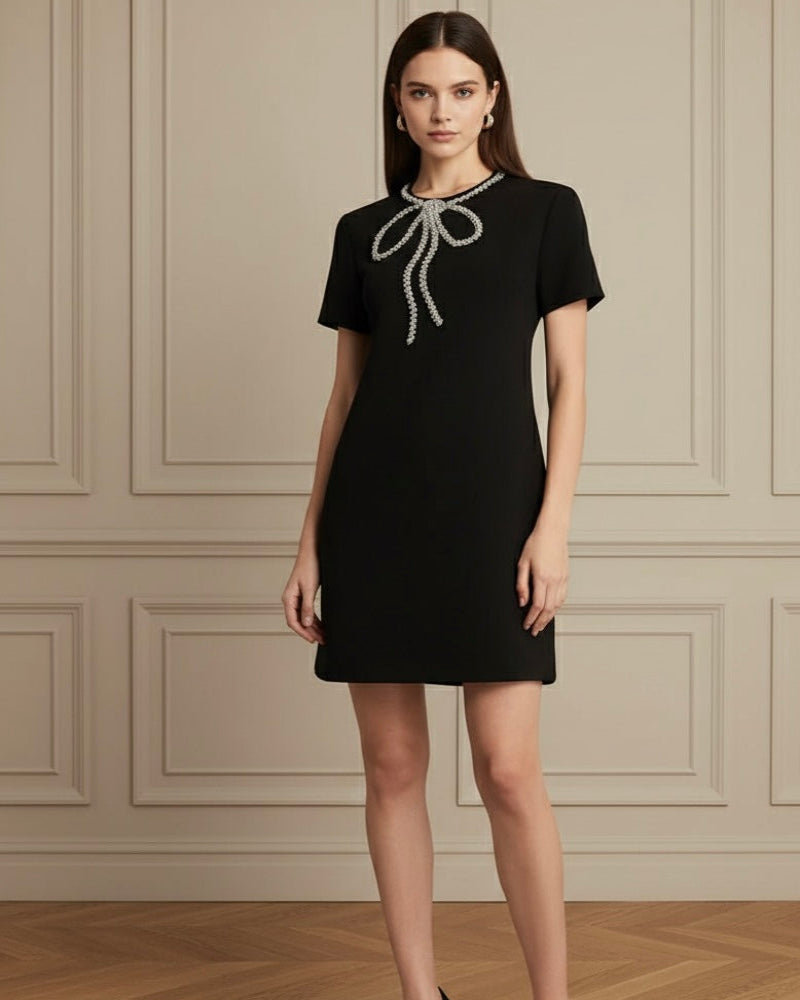 Vestido Bordado Cristal - elegante