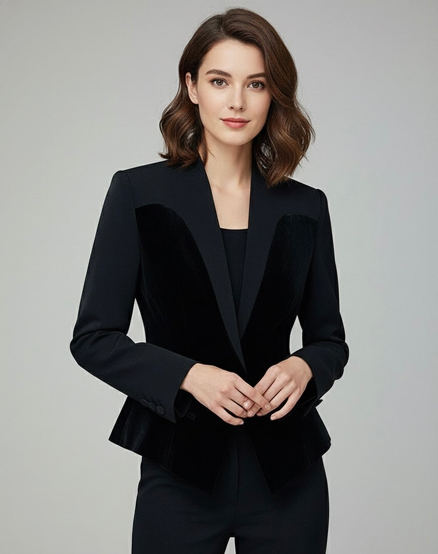 Blazer Veludo - Duas Texturas