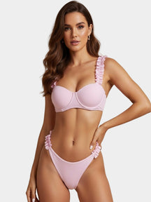 Biquini  Push Up - Detalhes Flores