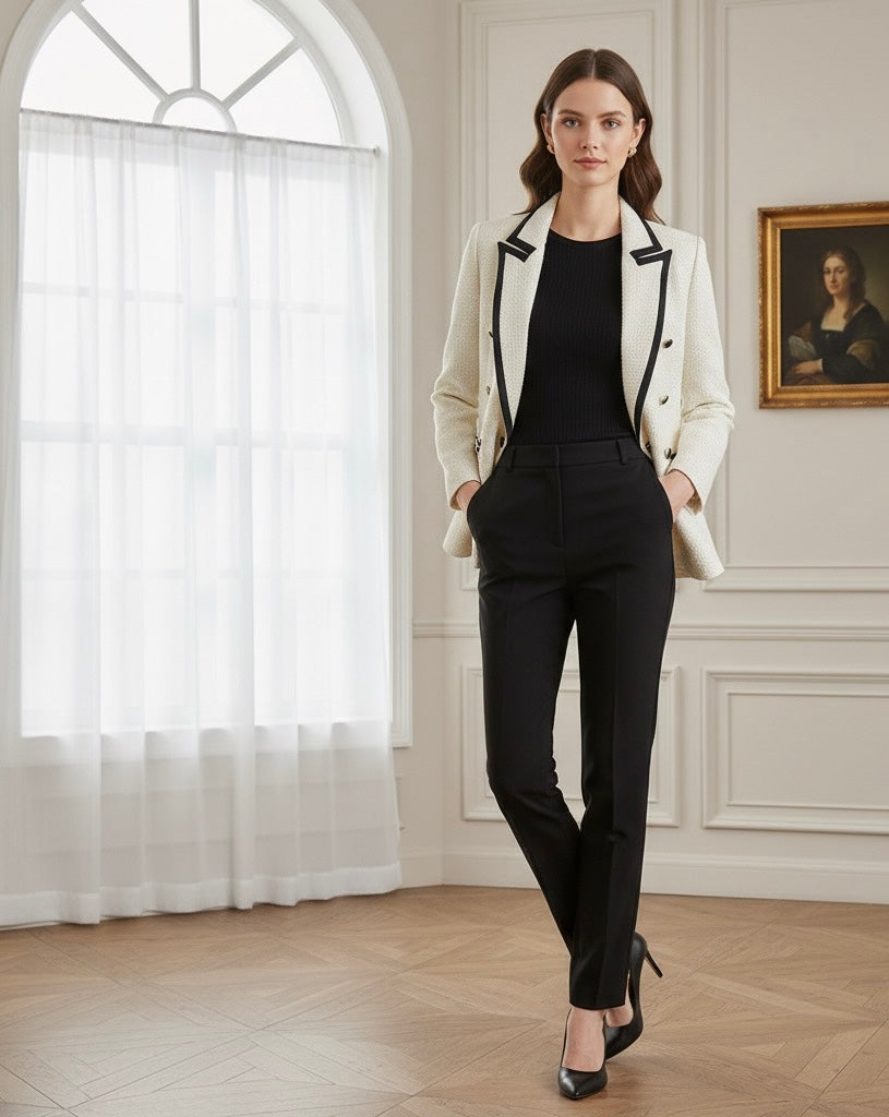 Blazer Tweed alfaiataria - luxo