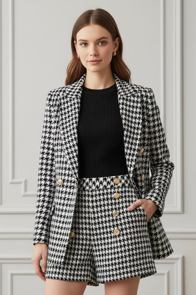 Blazer Xadrez Estruturado