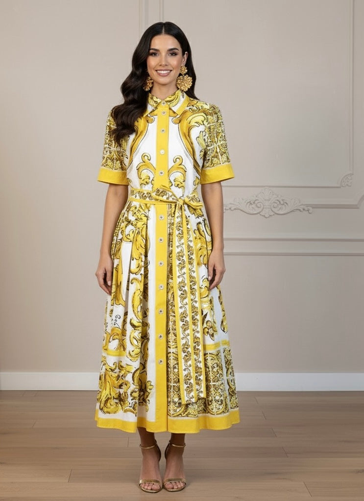 Vestido Estampa DG - Novidade