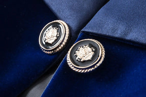 Blazer Veludo Com lapela em Cetim - Luxo