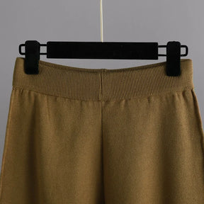 Conjunto Calça e Blusão de Tricô Inverno