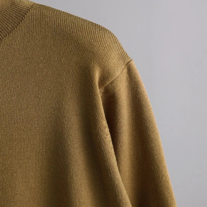 Conjunto Calça e Blusão de Tricô Inverno