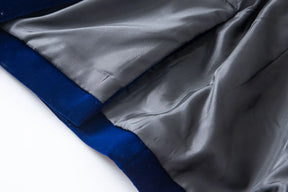 Blazer Veludo Com lapela em Cetim - Luxo
