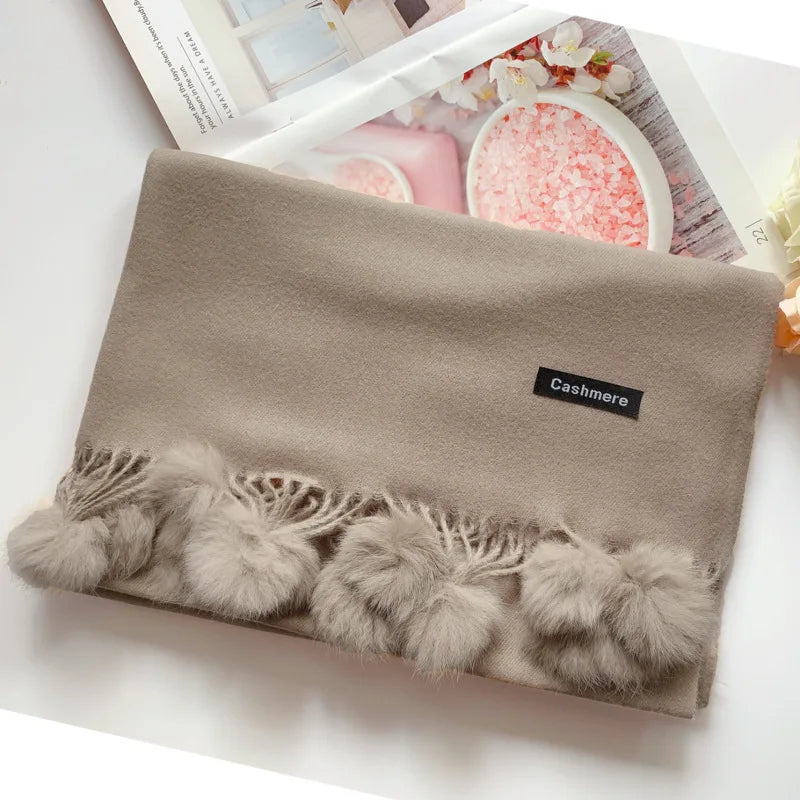 Cachecol grande em cashmere - Novidade