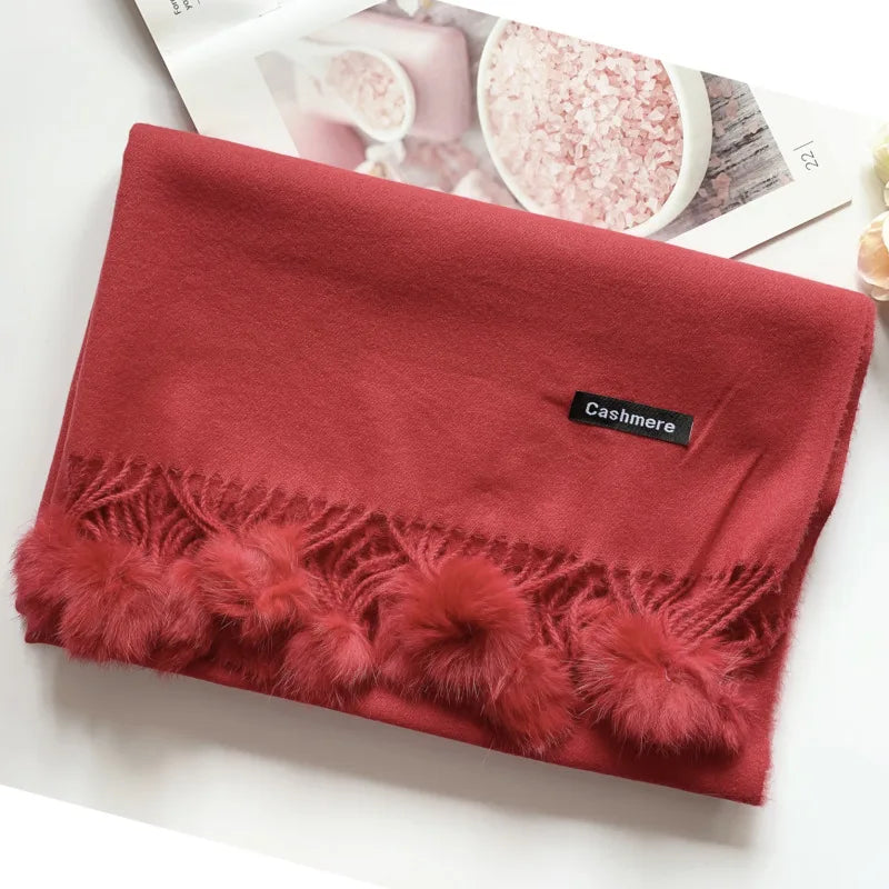 Cachecol grande em cashmere - Novidade