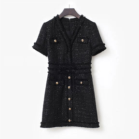 Vestido Tweed Sofisticado