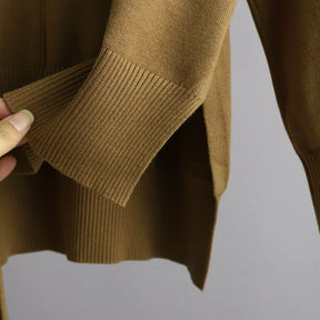 Conjunto Calça e Blusão de Tricô Inverno