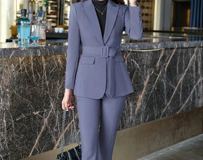 Conjunto Alfaiataria Blazer e Calça - com cinto