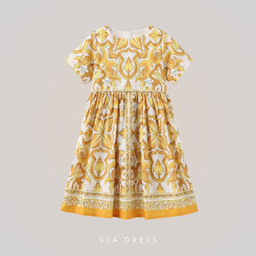 Vestido Infantil Estampado Dolce