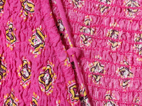 Conjunto Essence – Top Estampado em Favo & Saia Midi de Cintura Alta