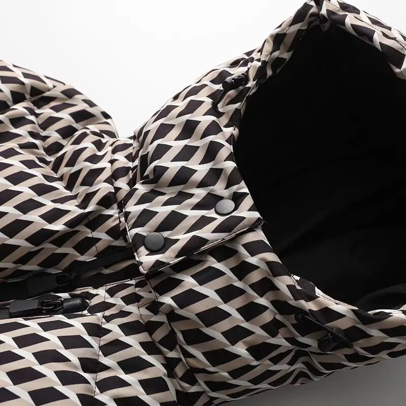 Parka Feminina com Cinto e Gola Alta – Luxo e Conforto para o Inverno