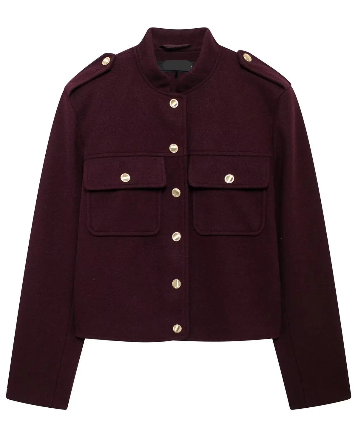 Jaqueta em Tweed Texturizado – Corte Reto e Botões Dourados