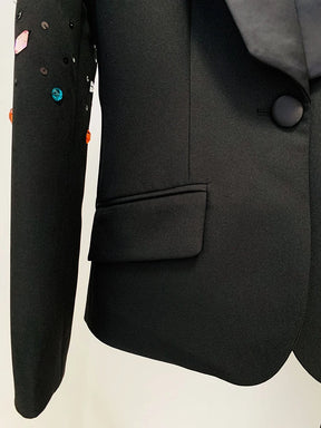 Blazer Bordado com cristais - Alta Costura