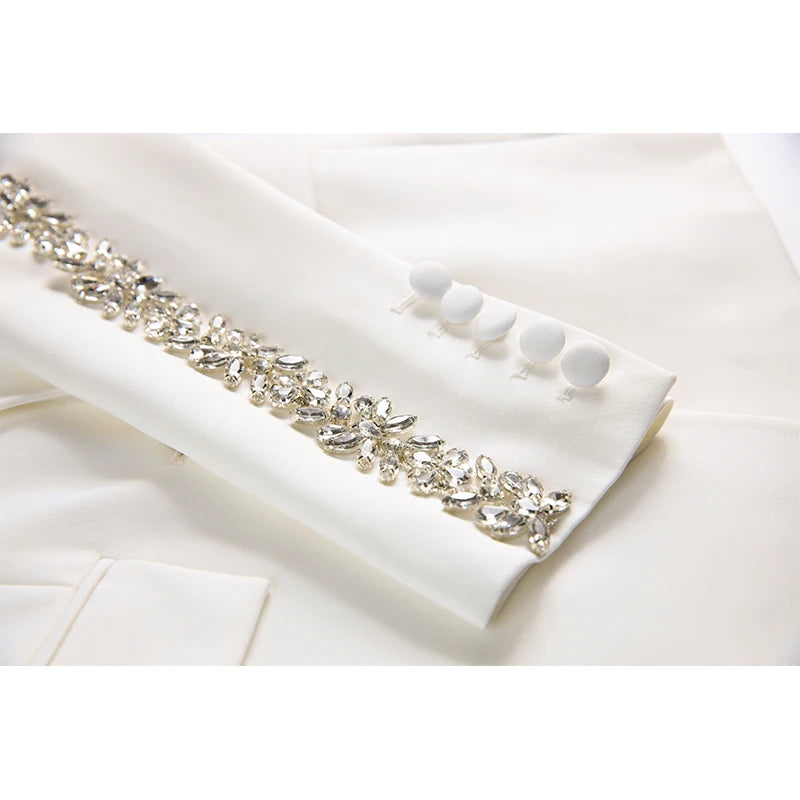 Conjunto Luxo Office - bordado com cristais