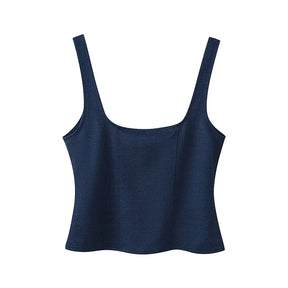 Conjunto Alfaiataria Linéa Classique - Top Curto com Botões & Calça Flare de Cintura Média