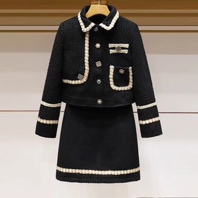 Conjunto Tweed Bordado - Novidade Inverno