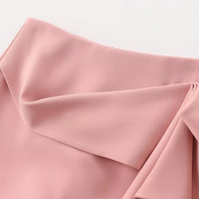 Conjunto Feminino 3 Peças: Blazer, Colete Corset e Short Saia de Cintura Alta