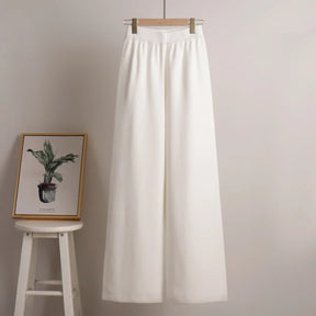 Conjunto Tricot – Suéter de Gola Alta e Calça Wide Leg em Malha Premium
