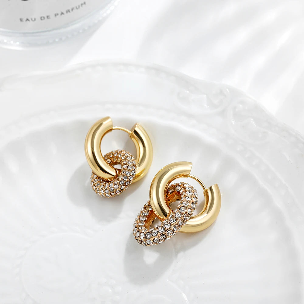 Brincos de Argola – Aço Inoxidável Banhado a Ouro