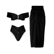 Conjunto 3 Peças - Biquini + Saia - Elegância