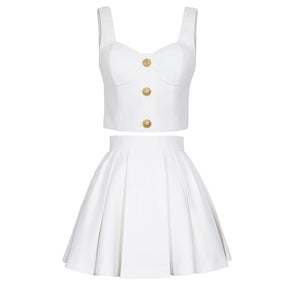 Conjunto Saia E top Alfaiataria Alta Costura