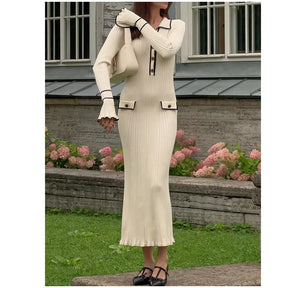 Vestido Tricô Detalhe manga - Novidade