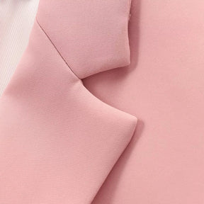 Conjunto Feminino 3 Peças: Blazer, Colete Corset e Short Saia de Cintura Alta