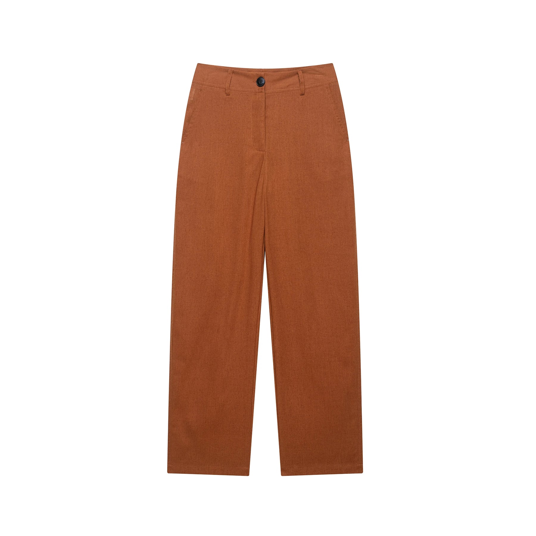 Conjunto Casual Feminino com Cinto, Camisa de Linho e Calça