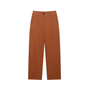 Conjunto Casual Feminino com Cinto, Camisa de Linho e Calça