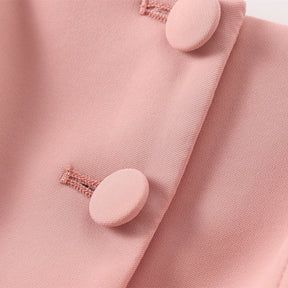 Conjunto Feminino 3 Peças: Blazer, Colete Corset e Short Saia de Cintura Alta